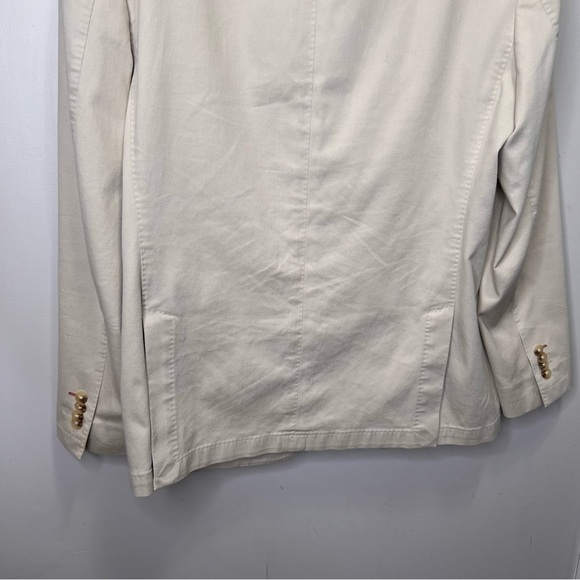 JKT New York Tan Cotton Blazer Jacket Sports Coat Size 40R - Picture 9 of 15